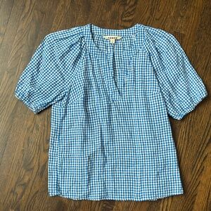 Boden Blue Gingham Women's Top